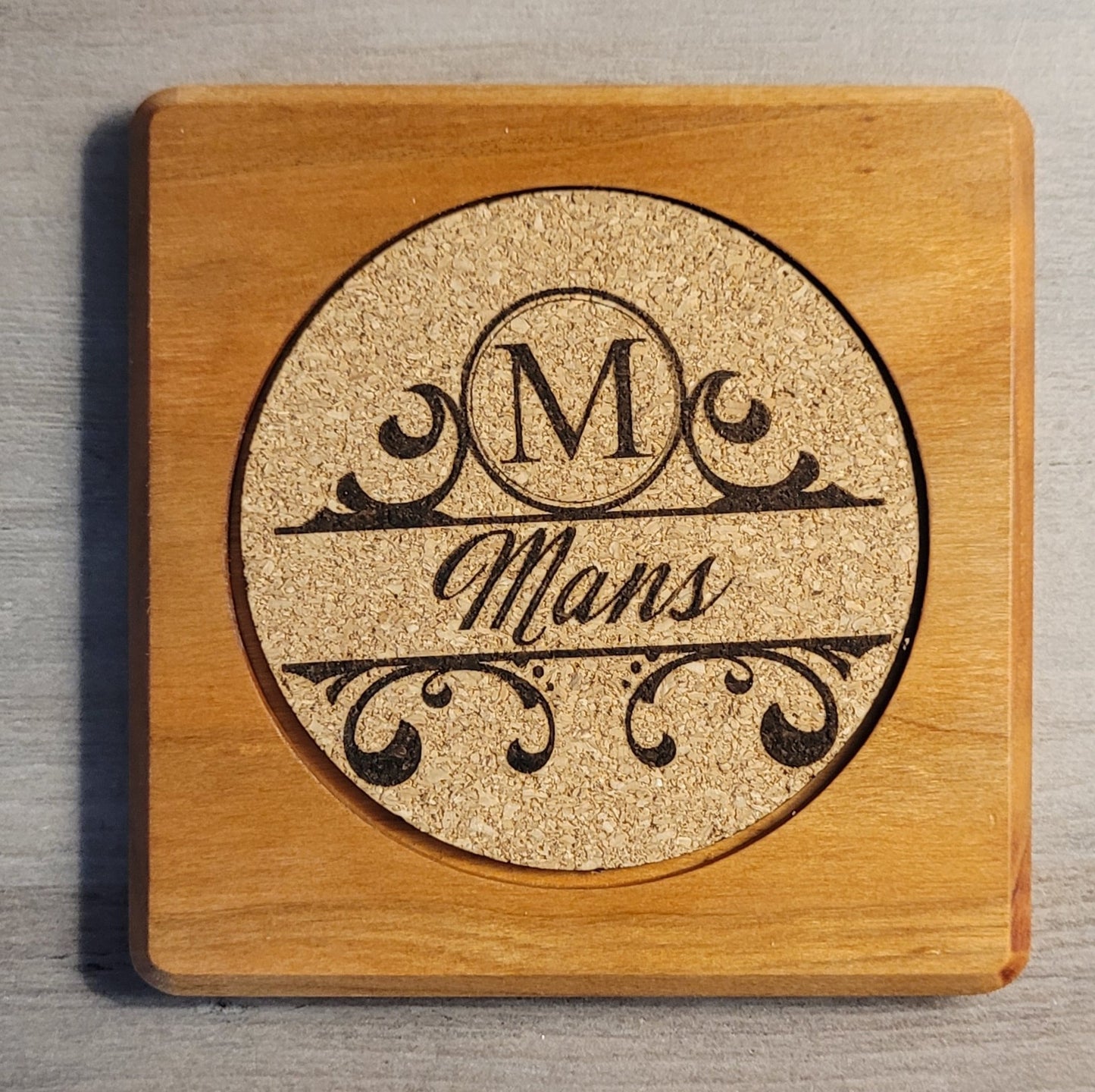 Custom Laser Engraved Coasters - Set of 4