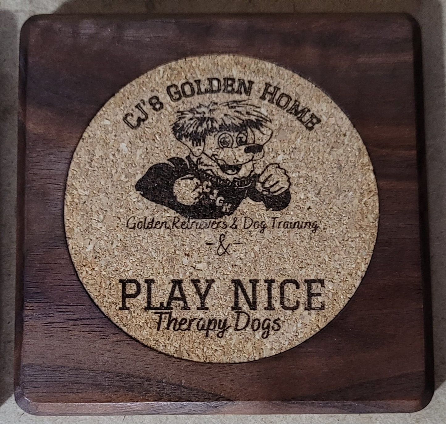 Custom Laser Engraved Coasters - Set of 4